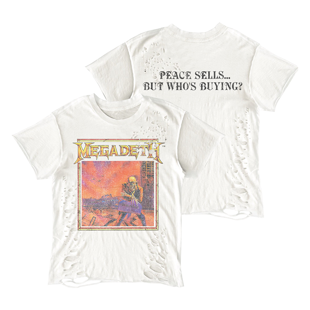 Peace Sells Destroyed Women's Scoop Neck T-Shirt