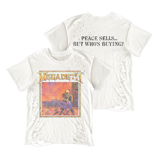Peace Sells Destroyed Women's Scoop Neck T-Shirt
