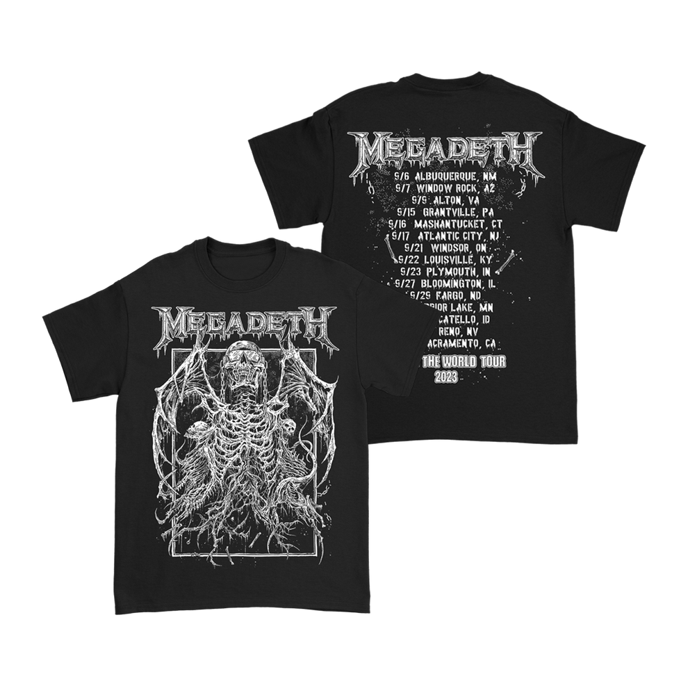 megadeth tour shirts 2023