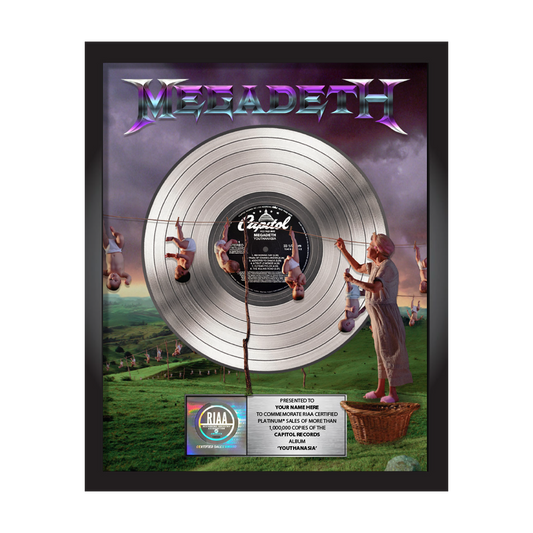 Personalized "Youthanasia" 30th Anniversary RIAA Record